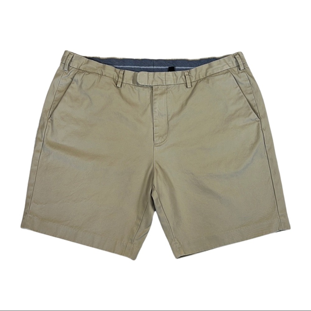 J. Crew, Flat front, khaki shorts, Bowery, 40 inch waist with a 9 inch inseam